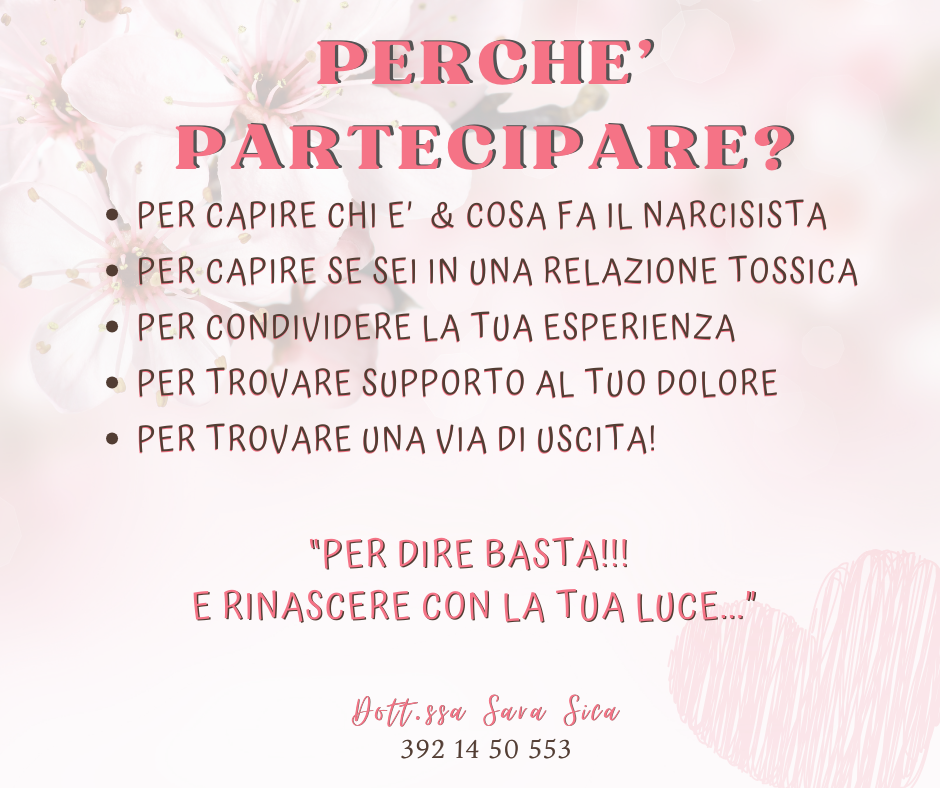 Narcisismo e Amore Tossico Dott.ssa Sara Sica