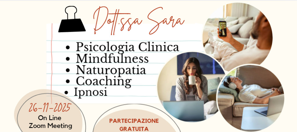 psicologa roma salerno ipnologa naturopata mindfulness coaching love coach sara sica